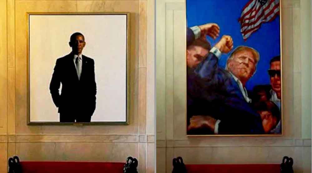 red latina stl, red latina periodico, trump, casa blanca, retrato, obama